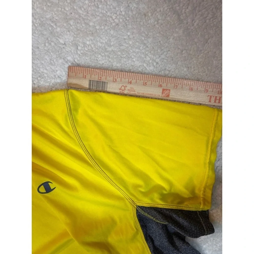 Champion Powertrain Vapor Shirt Mens 2XL Yellow Grey Excellent Performance Tee - Picture 11 of 12